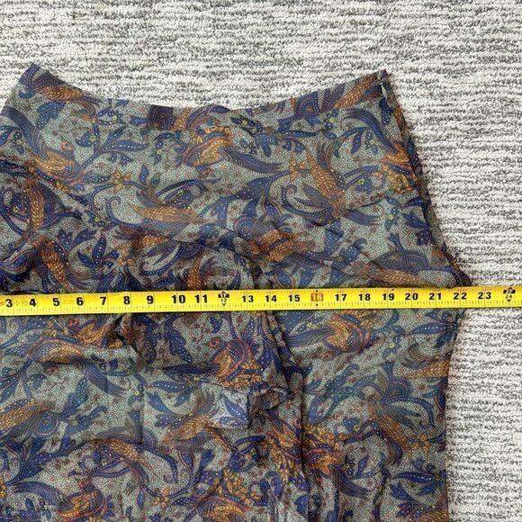 NWT Veronica Beard Trixie Illusion Asymmetrical Skirt Seafoam Green Size 12 - Picture 8 of 12